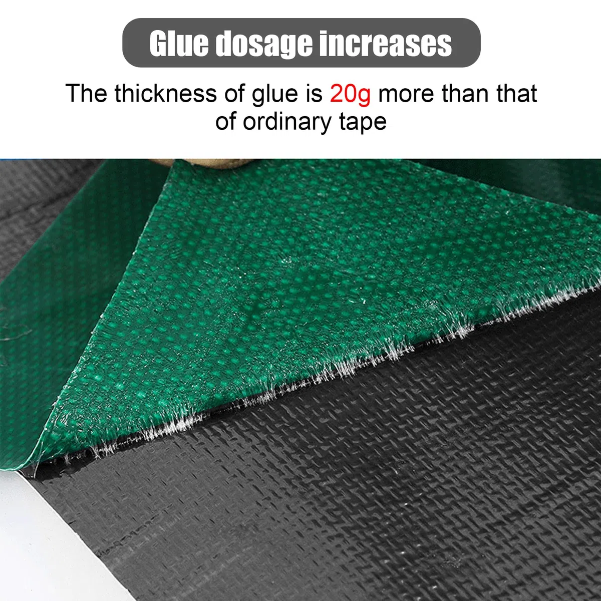 Cinta adhesiva de reparación impermeable, 8 cm x 5 m, autoadhesiva, reparación para camiones, sombrilla, tienda (negro)