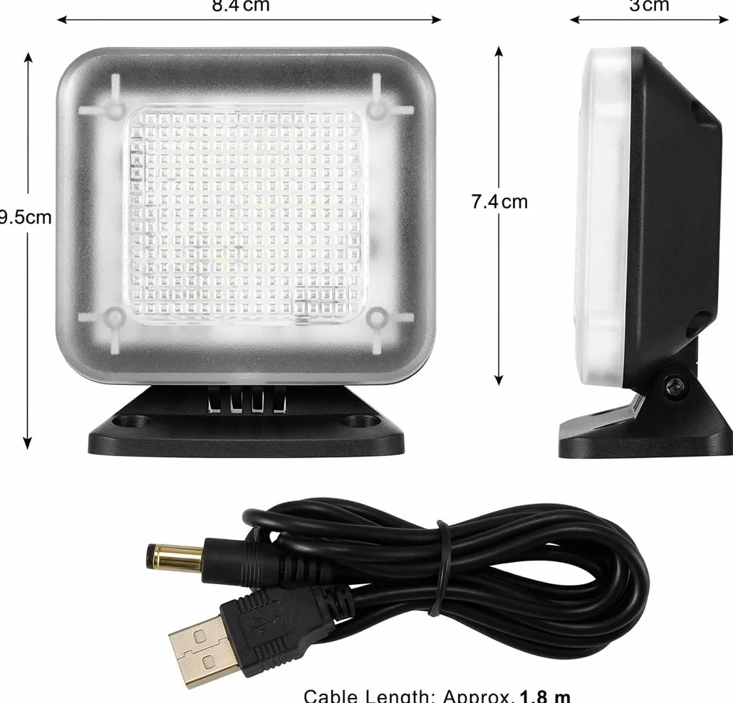 O&W Security FT-1 Simulador de TV con Luz LED Cambio de Color Brillo USB 2W Señuelo Antirrobo