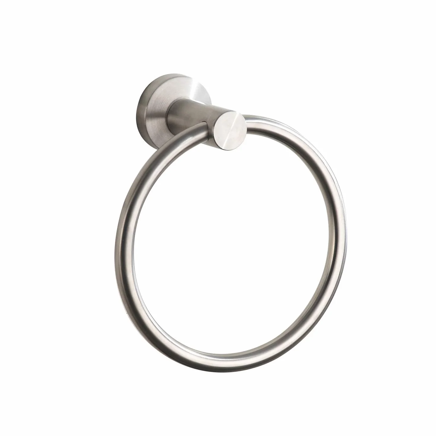 Toallero de níquel cepillado redondo de acero inoxidable para baño