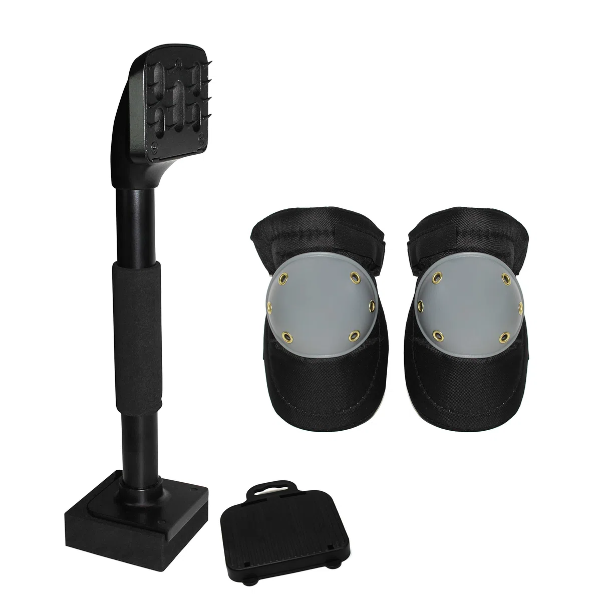 Fordle’s Knee Kicker Carpet Stretcher - Herramienta de Colocación de Alfombras - Trabajo Pesado - Almohadilla y Mango de Espuma Suave - Viene con Almohadillas para las Rodillas
