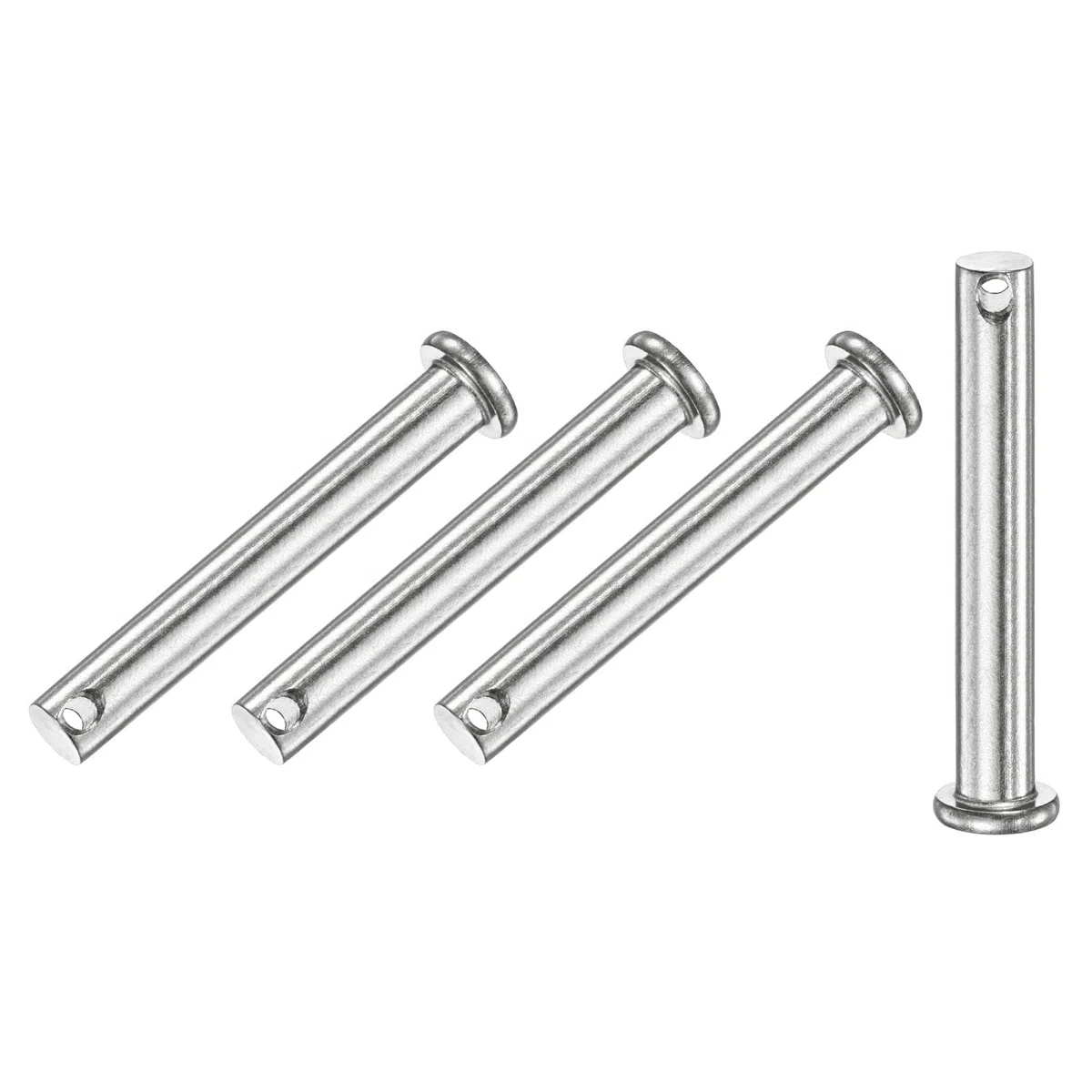 M METERXITY 4 Piezas Pasadores De Horquilla De Cabeza Plana M8 X 65mm Acero Inoxidable 304 Para Enlace Mecánico/Piezas Fijas/Arboladura De Barco, Pasadores De Bisagra Reutilizables