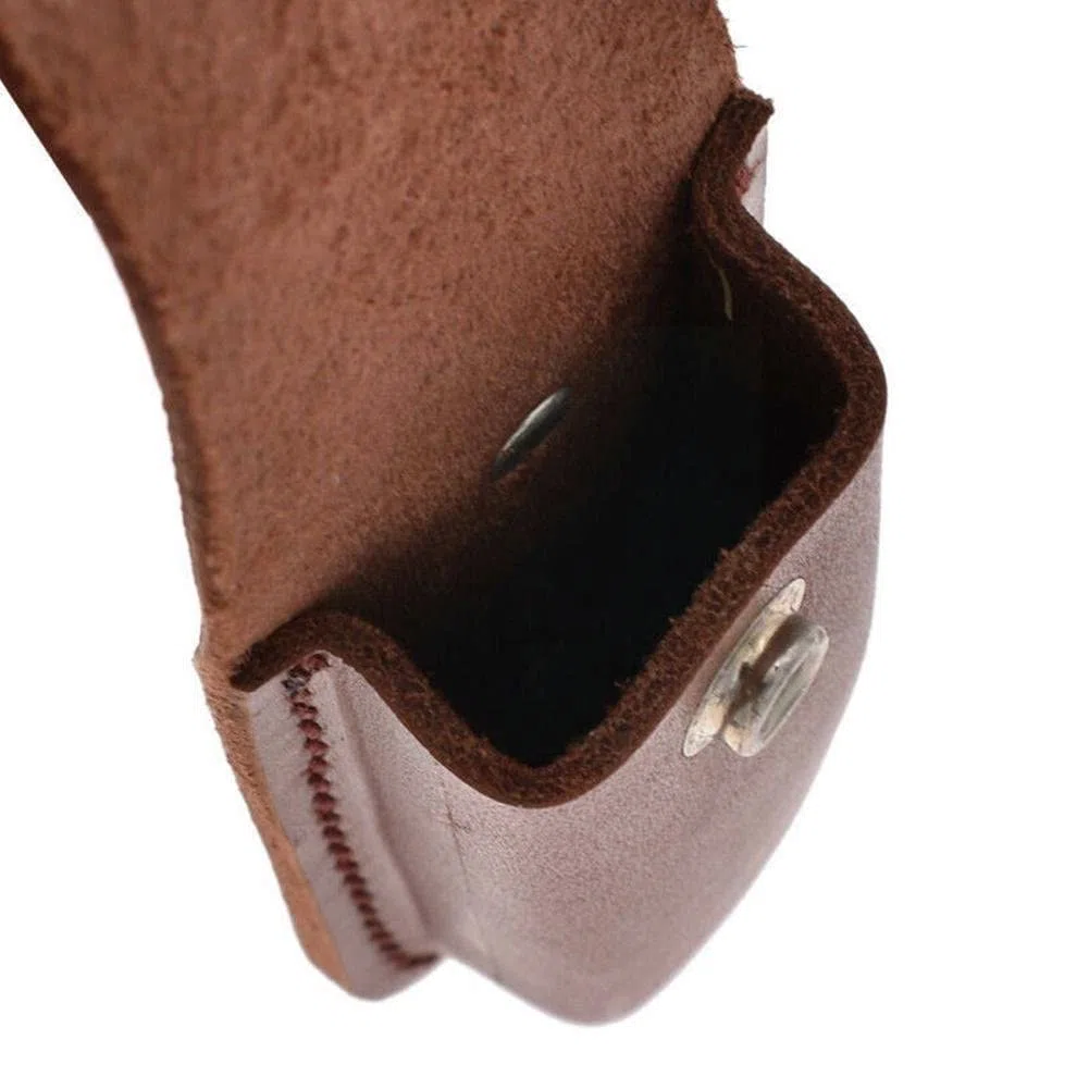 Case De Cuero De Soporte De Navaja De Bolsillo De Cuero Plegable con Cierre De Snap Y Cinturón De Bolsillo De Bolsillo Edc Polsina De Bolsillo