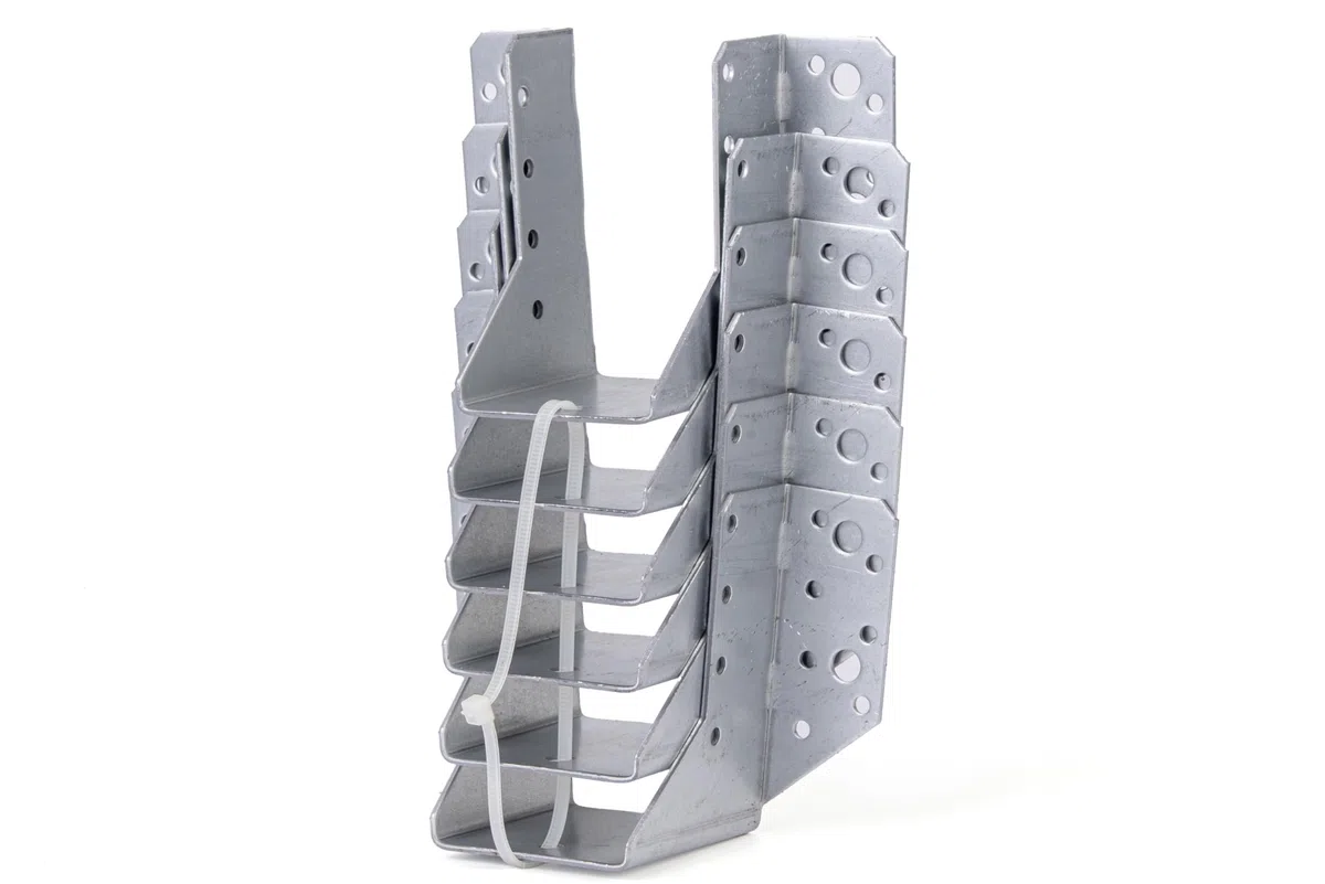 GAH-Alberts 331375 Zapata de viga tipo A - sendzimir galvanizado, 60 x 100 mm / 6 piezas