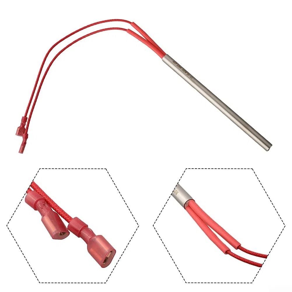 2 unids varilla de calefacción estufa de pellets Ignitor de madera Pellet Estufa Piezas Calentador Rod para pellets Pellets Pellet Estufa Reemplazo Kit de encendido brillante