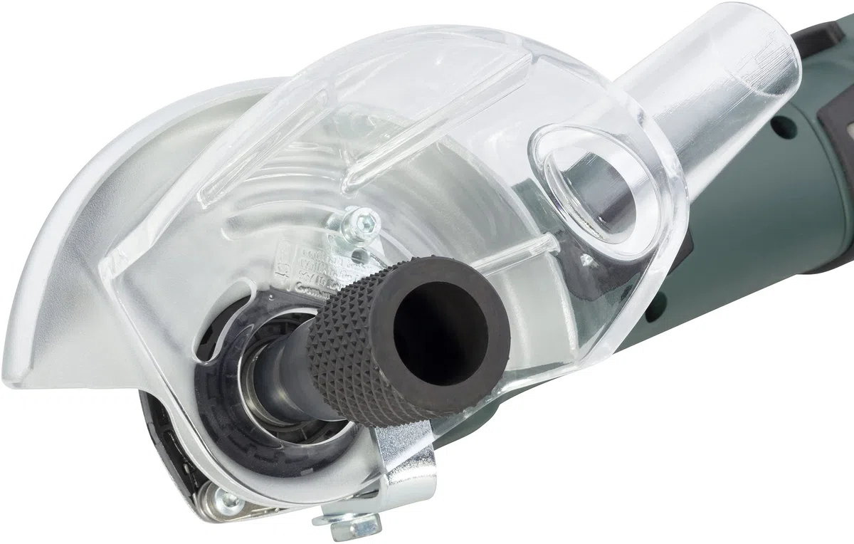 wolfcraft Campana de aspiración para amoladora angular I 4399000 I Para mecanizar madera con seguridad y sin polvo con n.º ref. 4387000, 4386000, 4385000