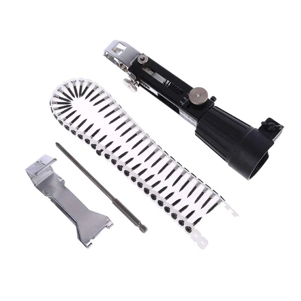 Adaptador automático de pistola de clavos para carpintería Juego de cadena de taladro eléctrico para herramienta de carpintería de taladro eléctrico DF35