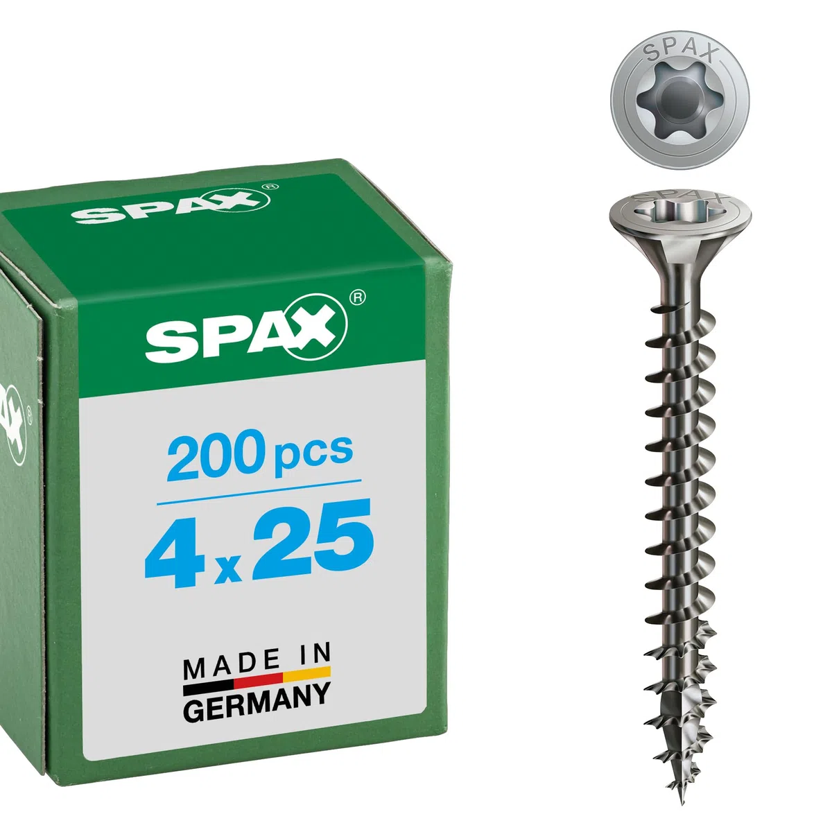 Spax 0/3527/000/4,0/25/ /02 - Tornillo para yeso (acero inoxidable V2A, 4 millimetros, 4x25mm)