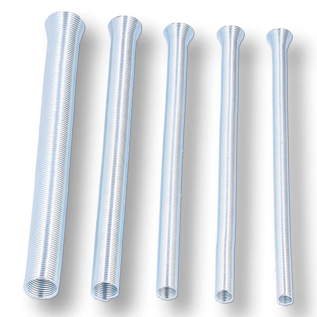 5 uds CT5050 herramienta de doblado de tuberías de aire acondicionado juego de dobladoras de tubos de resorte tubos de aluminio de cobre resistente doblador Manual de alambre eléctrico primavera peque