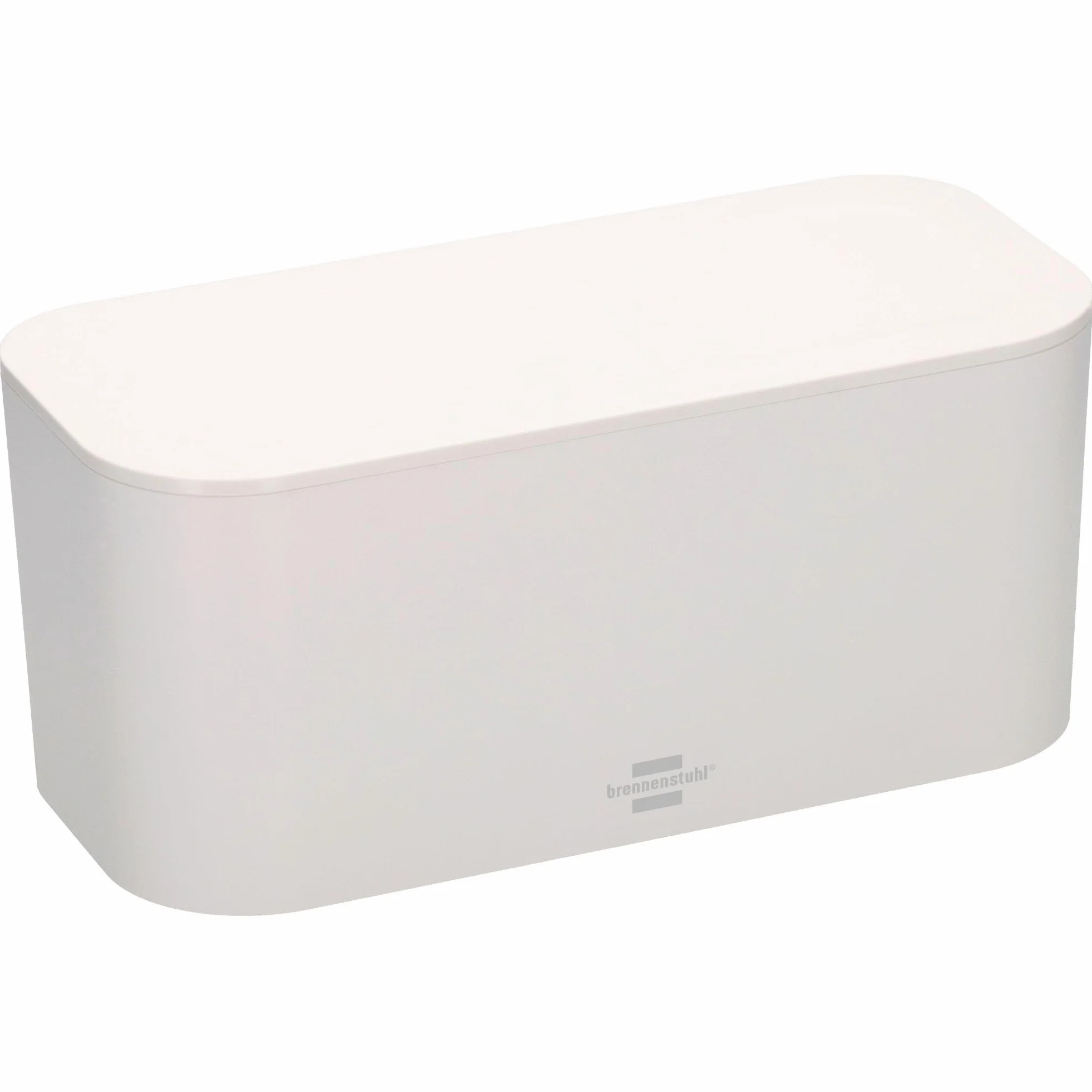 Brennenstuhl Caja de Cables para regletas de enchufes (Caja de plástico Especial ABS, Dimensiones Interiores: 296x129x134mm, Ideal para el hogar, la Oficina y Las Zonas de recepción) Blanco