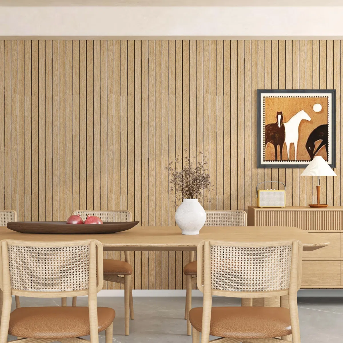 Livelynine Paneles decorativos para Pared Adhesivos Listones de Madera Natural Revestimiento Pared PVC Interior 3D Panel decorativo Pareds Madera Roble Paneles PVC Pareds Salon Dormitorio 30CMx2M