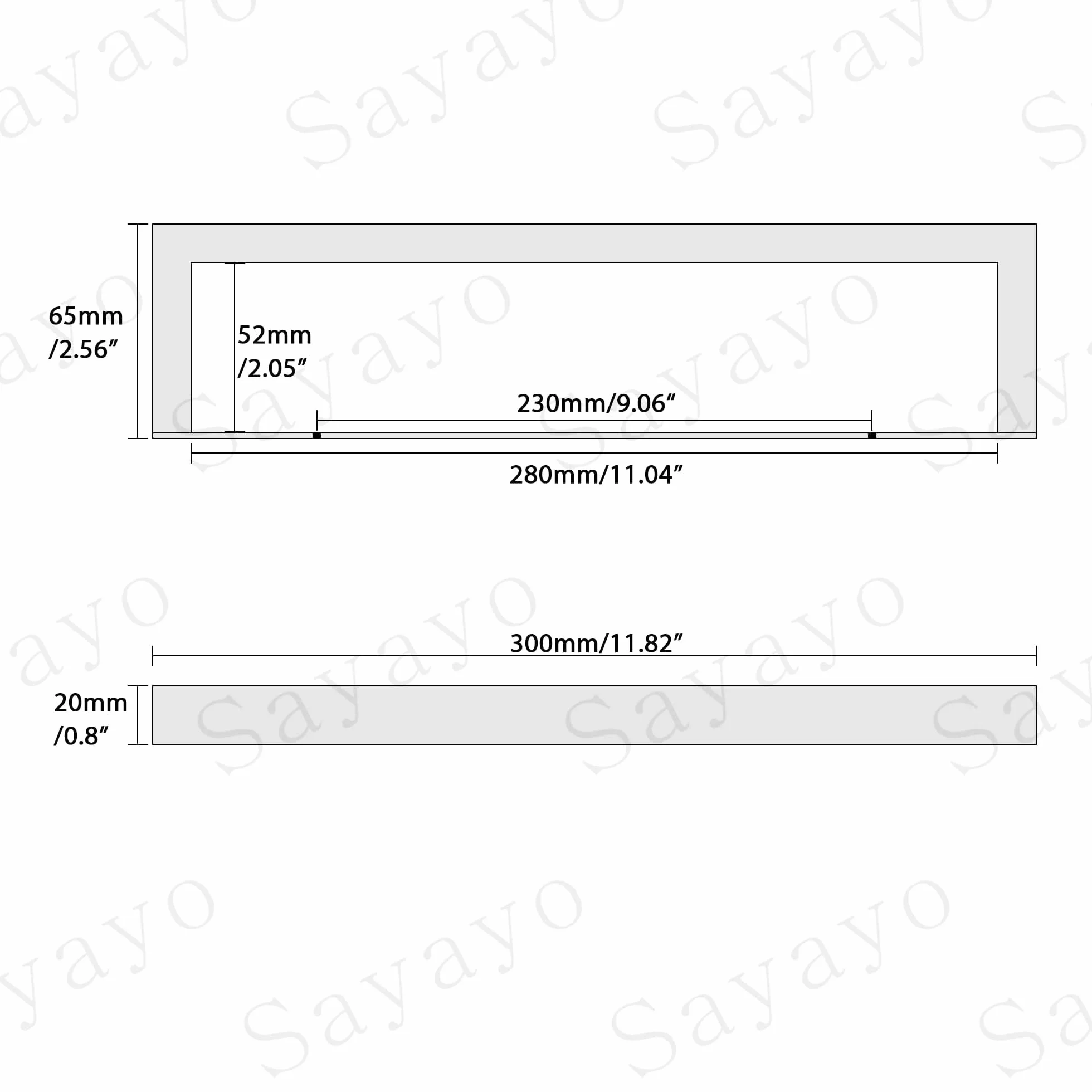 SAYAYO Toallero Negro Adhesivo Acero Inoxidable 30cm para Baño y Cocina