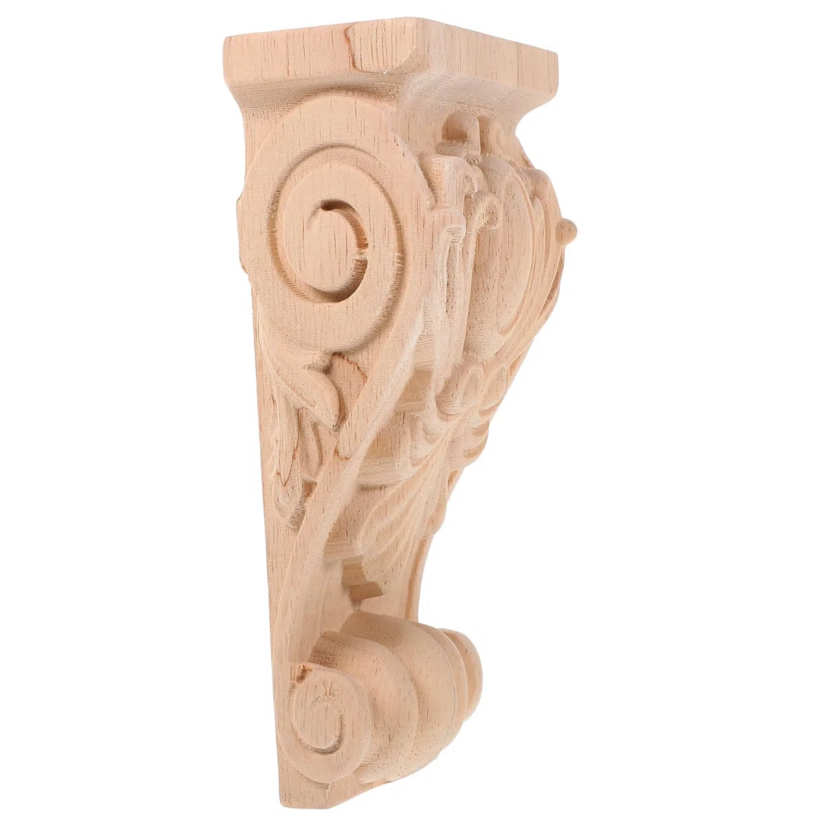 Gadpiparty Ménsula de Tallado de Madera Estilo Europeo Corbel Robusto y Fácil de Usar para Proyectos de Decoración DIY en Villas Acabado Khaki
